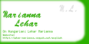 marianna lehar business card